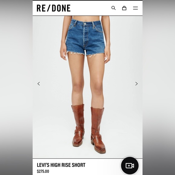 Re/done Levi’s Denim Shorts - Picture 2 of 4